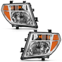 Thumbnail for ANZO 2005-2008 Nissan Pathfinder Crystal Headlight Chrome Amber (OE Replacement)