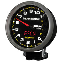 Thumbnail for AutoMeter Gauge Tach 5in. 11K RPM Pedestal Datalogging Ultimate IIi Playback Black