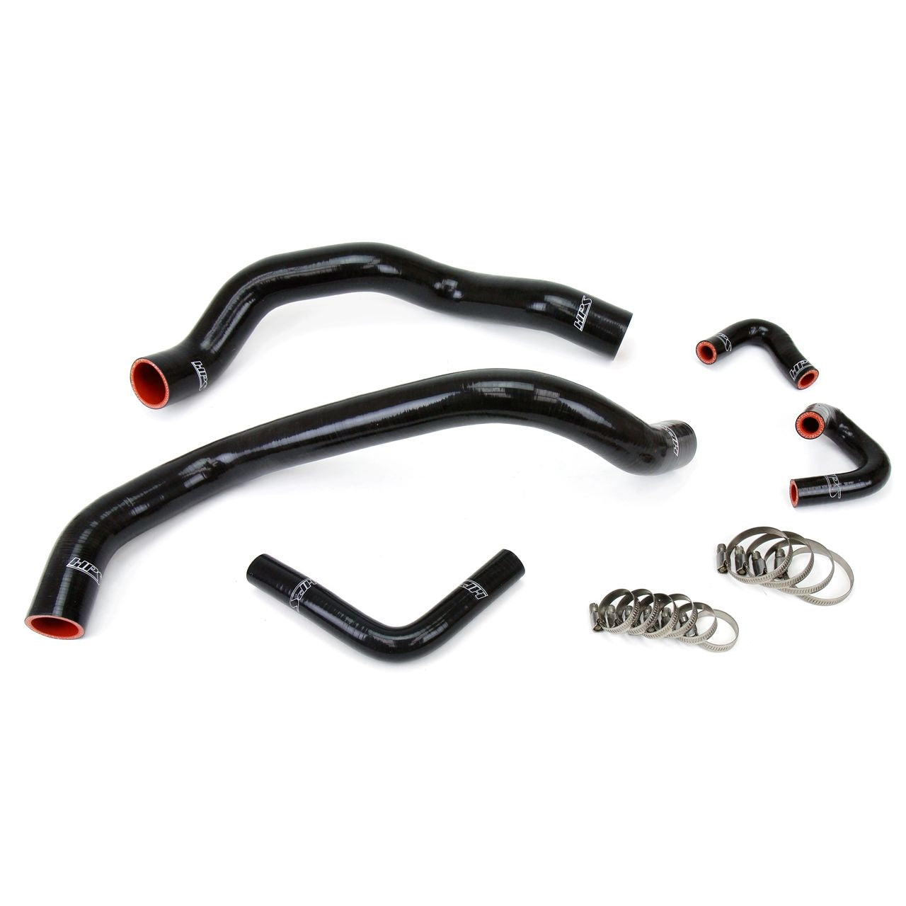 HPS Black Reinforced Silicone Radiator and Heater Hose Kit Coolant for Ford 01-04 Mustang 3.8L 3.9L V6