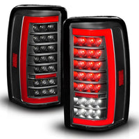 Thumbnail for ANZO 00-06 Chevrolet Tahoe / GMC Yukon Full LED Taillights w/ Lightbar Black Housing/Clear Lens