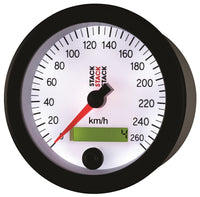 Thumbnail for Autometer Stack Instruments 88MM 0-260 KM/H Programmable Speedometer - White