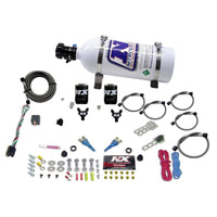 Thumbnail for Nitrous Express Dual Nozzle Sport Compact Nitrous Kit (35-50-75HP) w/5lb Bottle