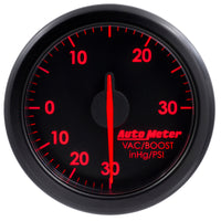 Thumbnail for Autometer Airdrive 2-1/6in Boost/Vac Gauge 30in HG/30 PSI - Black