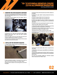 Thumbnail for Mishimoto 10-12 Hyundai Genesis Coupe 3.8L V6 Performance Aluminum Radiator