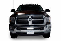 Thumbnail for Putco 11-18 Ram HD - SS Punch Style Bumper Grille Insert w/ 10in Luminix Light Bar (Black)