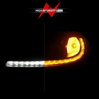 Thumbnail for ANZO 05-13 Chevrolet Corvette Projector Headlights w/switchback & Sequential LED - Black Amber