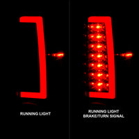 Thumbnail for ANZO 2004-2012 Chevrolet Colorado/ GMC Canyon LED Tail Lights w/ Light Bar Black Housing Smoke Lens