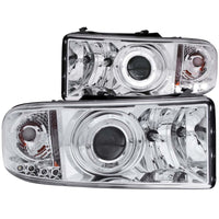 Thumbnail for ANZO 1994-2001 Dodge Ram Projector Headlights w/ Halo Chrome