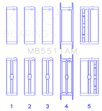 Thumbnail for King GM V8 OHV 16 Valve (Size STD) Main Bearing Set
