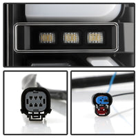 Thumbnail for Spyder GMC Sierra 19-20 Incandescent Bulb Model Only LED Tail Lights - Black ALT-YD-GS19-LED-BK