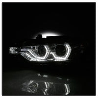 Thumbnail for Spyder 12-14 BMW F30 3 Series 4DR Projector Headlights - LED DRL - Smoke (PRO-YD-BMWF3012-DRL-SM)