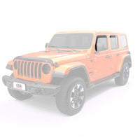 Thumbnail for EGR 2018 Jeep Wrangler JL SlimLine In-Channel WindowVisors Set of 4 - Matte Black