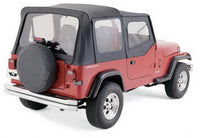 Thumbnail for Rampage 1988-1995 Jeep Wrangler(YJ) OEM Replacement Top - Black Denim