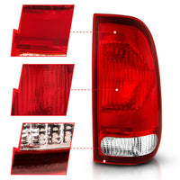 Thumbnail for ANZO 1997-2003 Ford F-150 Taillight Red/Clear Lens (OE Replacement)