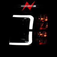 Thumbnail for ANZO 07-13 Chevrolet Silverado 3500 Projector Headlights - Black Amber