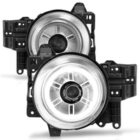 Thumbnail for ANZO 2007-2013 Toyota Fj Cruiser Projector Headlights w/ Halo Chrome
