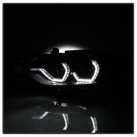 Thumbnail for Spyder 12-14 BMW F30 3 Series 4DR Projector Headlights - LED DRL - Blk Smoke PRO-YD-BMWF3012-DRL-BSM