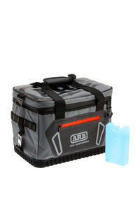 Thumbnail for ARB Cooler Bag Charcoal w/ Red Highlights 15in L x 11in W x 9in H Holds 22 Cans