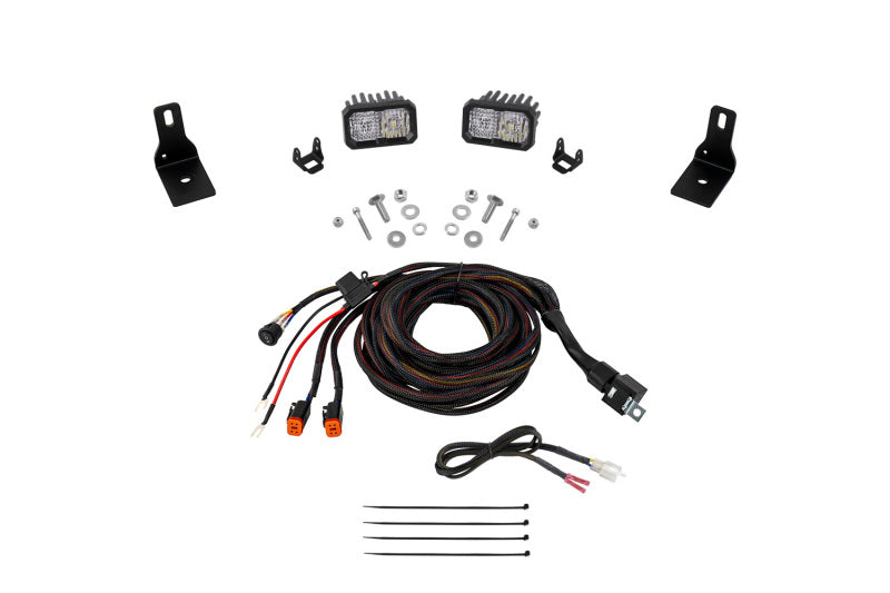 Diode Dynamics 2022+ Ford Maverick, C2 Sport Stage Series Ditch Light Kit White Combo