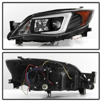 Thumbnail for Spyder Subaru WRX 08-09 Projector Headlights - Halogen Model Only - Black PRO-YD-SWRX08-LBDRL-BK