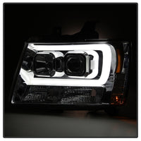 Thumbnail for Spyder 07-14 Chevy Suburban/1500/2500/Tahoe V2 Projector Headlights Chrome PRO-YD-CSUB07V2-DRL-C