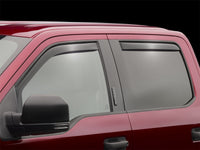 Thumbnail for WeatherTech 2015+ Ford F-150 SuperCrew Front and Rear Side Window Deflectors - Dark Smoke
