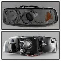 Thumbnail for Spyder GMC Sierra 1500/2500/3500 99-06 Projector Headlights LED Halo LED Smoke PRO-YD-CDE00-HL-SMC