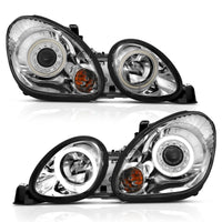 Thumbnail for ANZO 1998-2005 Lexus Gs300 Projector Headlights w/ Halo Chrome