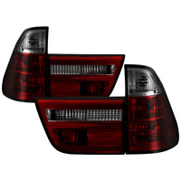 Thumbnail for Spyder BMW E53 X5 00-06 4PCS Euro Style Tail Lights- Red Smoke ALT-YD-BE5300-RS