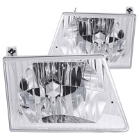 Thumbnail for ANZO 1992-2006 Ford Econoline Crystal Headlights Chrome