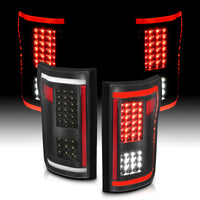 Thumbnail for ANZO 2015-2017 Ford F-150 LED Taillights Black