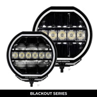 Thumbnail for Go Rhino Xplor Blackout Series Maxline LED Hi/Low Beam w/Multi DRL (Surface Mount) 9in. - Blk