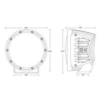Thumbnail for Rigid Industries 2022+ Toyota Tundra A-Pillar Light Kit (6in 360-Series)
