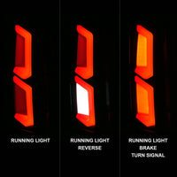 Thumbnail for ANZO 2015-2020 Chevrolet Tahoe LED Tail Lights w/ Light Bar Black Housing Somke Lens
