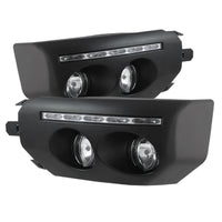 Thumbnail for Spyder Toyota FJ Cruiser 07-14 Fog Lights With LED Daytime Running Lights w/swch Blk FL-DRL-TFJ07-BK