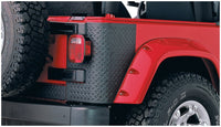 Thumbnail for Bushwacker 97-06 Jeep Wrangler Trail Armor Rear Corners - Black