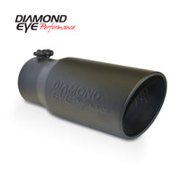 Thumbnail for Diamond Eye TIP 5in-6inX12in BOLT-ON ROLLED ANGLE 15 ANGLE CUT DIAMOND EYE BLACK POWDERCOAT
