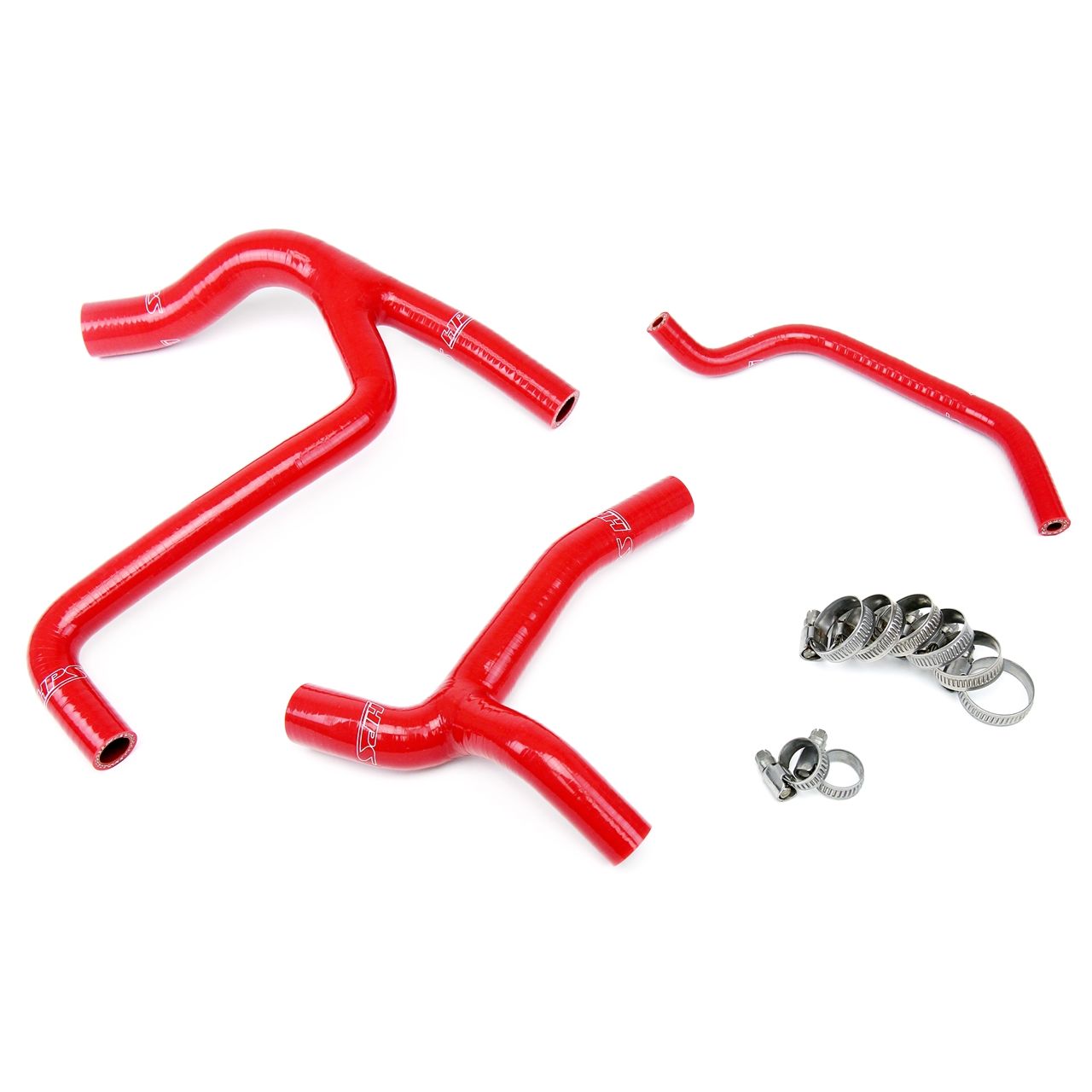 HPS Red Reinforced Silicone Radiator Hose Kit Coolant for Kawasaki 2009 KX450F