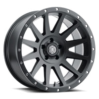 Thumbnail for ICON Compression 20x10 6x5.5 -19mm Offset 4.75inBS Satin Black Wheel