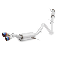 Thumbnail for Mishimoto 14-16 Ford Fiesta ST 1.6L 2.5in Stainless Steel Resonated Cat-Back Exhaust w/ Burnt Ti