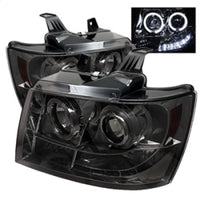 Thumbnail for Spyder Chevy Suburban 1500 07-14 Projector Headlights LED Halo LED Smke PRO-YD-CSUB07-HL-SM