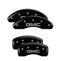 Thumbnail for MGP 4 Caliper Covers Engraved Front & Rear Style 2/Chrysler Wing Black finish silver ch