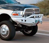 Thumbnail for Road Armor 10-18 Ram 2500 Stealth Front Winch Bumper w/Pre-Runner Guard - Tex Blk