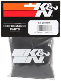 Thumbnail for K&N Filter Wrap Drycharger Oval Tapered Black - 3.25in Base I/S Width x 2.5in Top I/S Width x 7in H