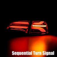 Thumbnail for AlphaRex 20-22 Tesla Model Y PRO-Series LED Tail Lights Jet Black w/Seq Sig