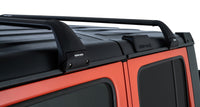 Thumbnail for Rhino-Rack 07-22 Jeep Wrangler JK/JL 4 Door Hard Top Vortex SG 2 Bar Roof Rack - Black