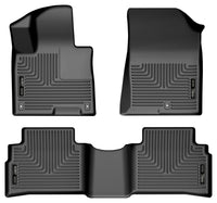 Thumbnail for Husky Liners 2023 Kia Sportage WeatherBeater Front & 2nd Seat Floor Liners - Black