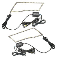 Thumbnail for Oracle 09-18 Dodge Ram Switchback Quad Headlight Halo Kit - RGB+A + w/o Controller SEE WARRANTY