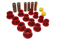 Thumbnail for Energy Suspension 00-04 Ford Excursion 4WD / 99-04 F250/F350 4WD Red Front Leaf Spring Bushing Set