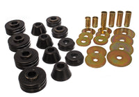 Thumbnail for Energy Suspension 73-80 GM 1/2 Ton C-10/C1500 Pick Up 2WD Black Body (Cab) Mount Set